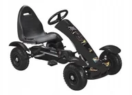 Jeździki dla dzieci - Gokart Na Pedały F618 Czarny - miniaturka - grafika 1