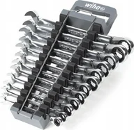Klucze i nasadki - Wiha ring ratchet open-end spanner Set - miniaturka - grafika 1
