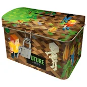 Skarbonki - Skarbonka metalowa z kłódką Pixele Future DF35 Derform - miniaturka - grafika 1