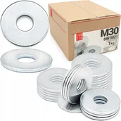 Śruby i nakrętki - Podkładka powiększona M30 poszerzana płaska DIN 9021 szeroka ocynkowana 1kg - miniaturka - grafika 1