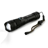 Latarki - TAKTYCZNA LATARKA LED lampka 5 TRYBÓW MOCNA latarka akumulatorowa ZOOM WODOODPORNA 17x4 cm Tadar - miniaturka - grafika 1