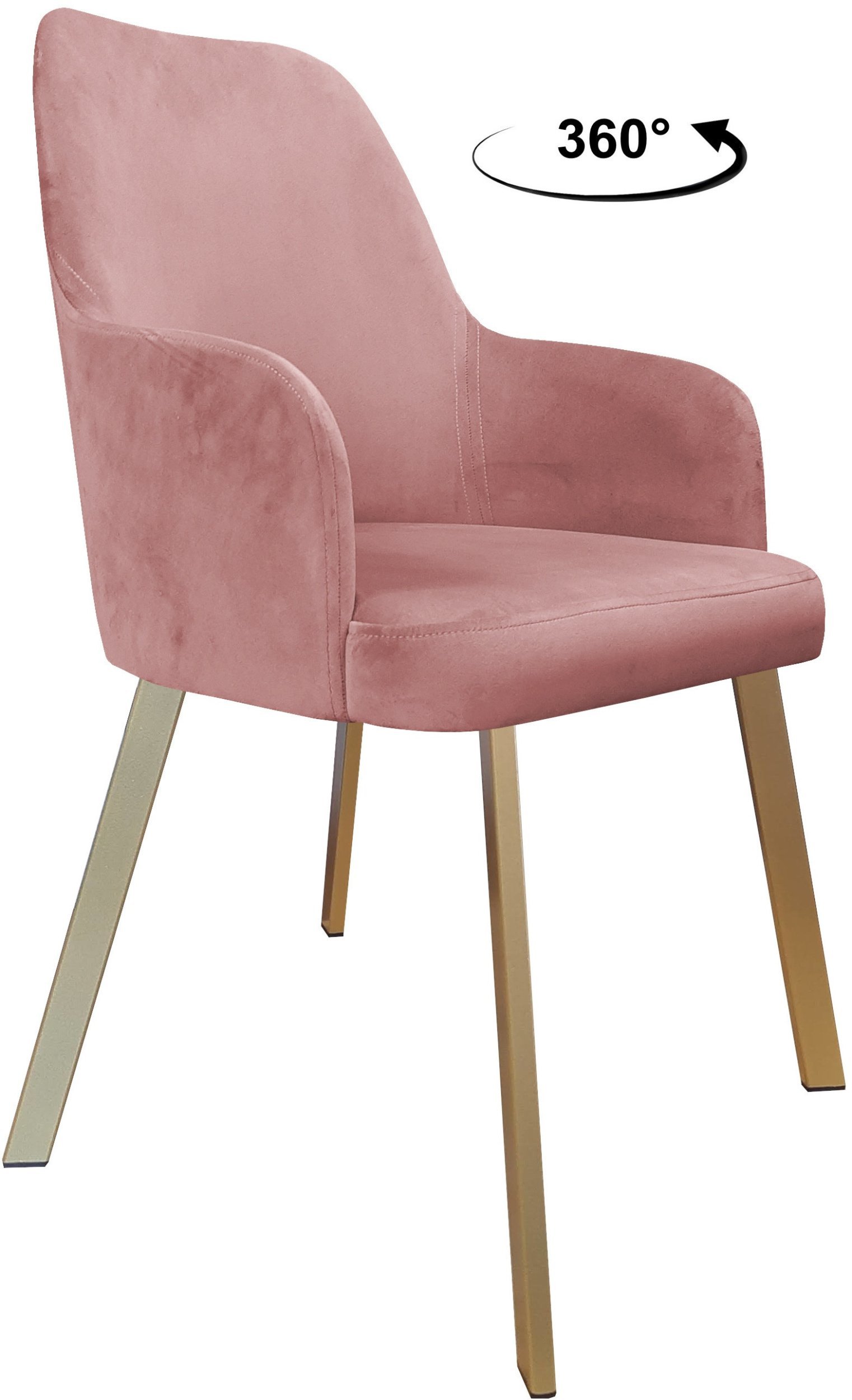 Krzesło obrotowe WESTA noga Profil złota MG58