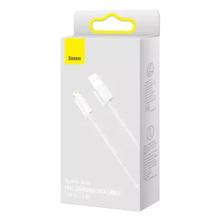 Baseus Kabel USB do Lightning Dynamic 2.4A 1m biały) - Kable USB - miniaturka - grafika 6