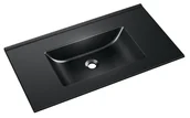 Umywalki - MODERNO UMYWALKA PROSTOKĄTNA GRANIT GRAFITOWA - miniaturka - grafika 1