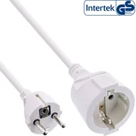 Kable komputerowe i do monitorów - InLine 16400W kabel zasilające Biały 1 m CEE7/7 16400W - miniaturka - grafika 1