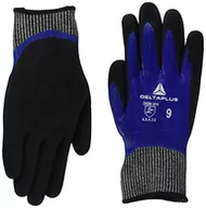 Rękawice robocze - Deltaplus Delta Plus VECUT54BL11 Deltanocut rękawiczki z drobnym splotem, podwójna powłoka nitrylowa, kolor królewski błękit, 11, 60 sztuk - miniaturka - grafika 1