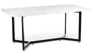 H&S Decoration Biały stół Marillo Black Light 180x90 cm HH-Q5BL - Stoły - miniaturka - grafika 1