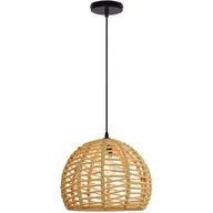 Lampy sufitowe - SANICO LAMPA SUFITOWA WISZĄCA Z SERII RETRO & LOFT: OTIS E27 CZARNA Z BEŻOWYM SZNUREM LAMPA-OTIS - miniaturka - grafika 1