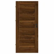 Drzwi wewnętrzne - Skrzydło drzwiowe pełne Notus orzech trend 90 lewe Nawadoor - miniaturka - grafika 1