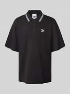 Koszulki męskie - Koszulka polo o luźnym kroju z wyhaftowanym logo - miniaturka - grafika 1