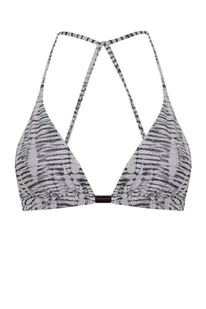 Women'secret Top Bikini Trójkąt Tie Dye Szary Biustonosz damski, Szary nadruk, 85B - Koszulki i topy damskie - miniaturka - grafika 1