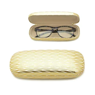 Twarde etui Futerał na okulary złote ET-1031F - Akcesoria do okularów - miniaturka - grafika 1