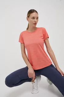 Koszulki i topy damskie - Columbia T-shirt sportowy Alpine Chill Zero kolor pomarańczowy - grafika 1