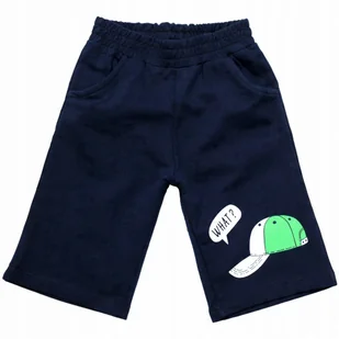 Krótkie SPODENKI Dresowe Szorty NADRUK Bawełna 92 - Spodenki damskie - miniaturka - grafika 1