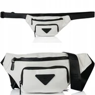 Torebki damskie - TOREBKA LISTONOSZKA NERKA SASZETKA MONNARI Biała - miniaturka - grafika 1