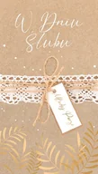 Kartki okolicznościowe i zaproszenia - Kartka na ślub elegancka vintage KPAS120 - miniaturka - grafika 1
