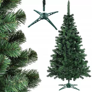Kadax Choinka Sztuczna 155cm Świerk Sosna Jodła Gęsta Jak Żywa + Stojak - Choinki - miniaturka - grafika 1