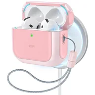 Akcesoria do słuchawek - Etui na słuchawki ESR Orbit HaloLock MagSafe do Apple Airpods 4 Różowy - miniaturka - grafika 1