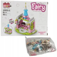 Klocki - Klocki Zestaw Dla Dzieci Dziecka Zamek Sala Wieża Kreatywne 83 Elementów 6+ - miniaturka - grafika 1