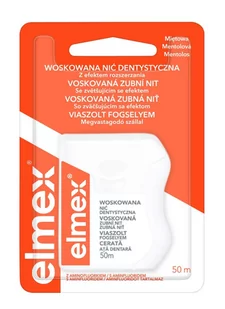 elmex Przeciw Próchnicy Woskowana Nić Dentystyczna 50m - Nici dentystyczne - miniaturka - grafika 1