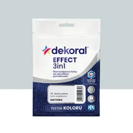 Farby wewnętrzne - Dekoral Tester  farby Effect 3w1 Szary jasny 40 ml - miniaturka - grafika 1