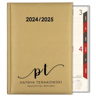 Kalendarze - KALENDARZ DLA NAUCZYCIELA 2024/2025 ZŁOTY PREZENT TERMINARZ NAUCZYCIELA WZ - miniaturka - grafika 1