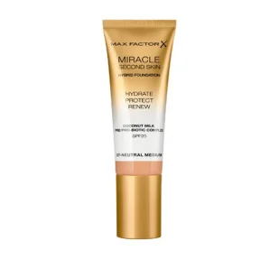 Max Factor Miracle Second Skin SPF20 podkład 30 ml dla kobiet 07 Neutral Medium - Podkłady do twarzy - miniaturka - grafika 3