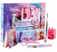 Piórniki - Zestaw szkolny FROZEN piórnik temperówka gumka do szkoły dla dziewczynki - miniaturka - grafika 1
