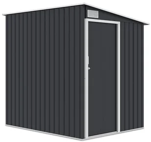 Domek narzędziowy JASPER 150x194cm Cold Grey, metalowy, z pojedynczymi drzwiami, wentylowany, schowek na narzędzia ogrodowe i sprzęt Hardmaister - Altany ogrodowe - miniaturka - grafika 1