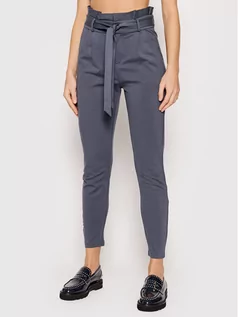 Spodnie damskie - Vero Moda Spodnie materiałowe Eva 10205932 Szary Loose Fit - grafika 1