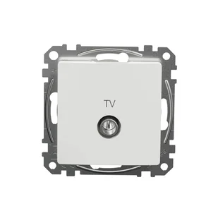 Gniazdo TV Schneider Sedna Design SDD111474 przelotowe 7dB białe Design  Elements - Gniazdka elektryczne - miniaturka - grafika 1