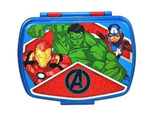 Śniadaniówka Avengers Z Zaciskiem. Hulk, Iron Man - Zestawy naczyń dla dzieci - miniaturka - grafika 1
