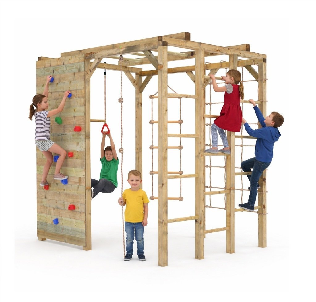 Plac Zabaw dla dzieci MAŁPI GAJ 7w1! Drabinka Ścianka Siatka Monkey Bar Linka Wspinaczkowa Sensoryczne Centrum Przygody