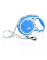 Smycze dla psów - FLEXI Smycz automatyczna New Comfort L taśma 8 m kol. niebieski - miniaturka - grafika 1