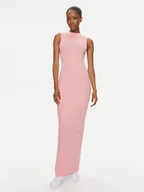 Sukienki - Tommy Jeans Sukienka letnia DW0DW17929 Różowy Slim Fit - miniaturka - grafika 1