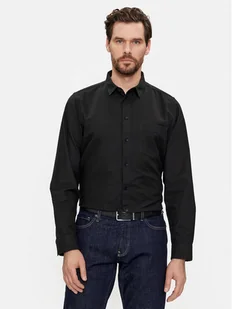 Calvin Klein Koszula Oxford K10K112155 Czarny Regular Fit - Koszule męskie - miniaturka - grafika 1