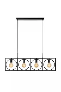 Lucide Suus 00427/04/30 lampa wisząca zwis 4x40W E27 czarna - Lampy sufitowe - miniaturka - grafika 1
