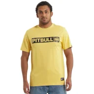 Koszulki sportowe męskie - Pit Bull T-Shirt Koszulka Hilltop Yellow - miniaturka - grafika 1