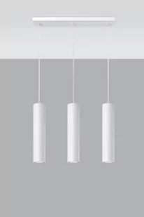 Sollux Lighting Lampa wisząca LAGOS 3L biały - Lampy sufitowe - miniaturka - grafika 1