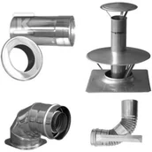 Kominy i akcesoria - Zestaw Immergas S 60/100 powietrzno-spalinowy srebrny do szachtu - miniaturka - grafika 1