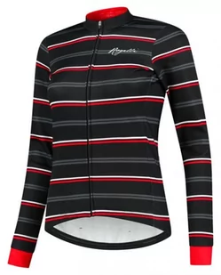 Damska Kurtka Rowerowa  Rogelli Stripe | Black/Red - Rozmiar M - Kurtki damskie - miniaturka - grafika 1