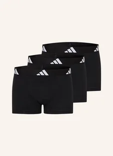 Adidas Bokserki Active Flex Cotton, 3 Szt. schwarz - Majtki damskie - miniaturka - grafika 1
