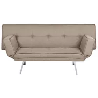 Sofy i kanapy - Tapicerowana sofa rozkładana brązowa BRISTOL - miniaturka - grafika 1