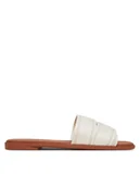 Klapki i japonki damskie - Tommy Hilfiger Klapki Webbing Mule FW0FW08421 Biały - miniaturka - grafika 1