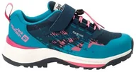 Buty dla chłopców - Jack Wolfskin Dzieci uniseks VILI HIKER TEXAPORE LOW K buty do chodzenia, dark sea, 35 EU - miniaturka - grafika 1