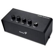 Głośniki komputerowe - Przełącznik Genius Stereo Switching Box (31720015100) Czarny - miniaturka - grafika 1