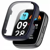 Akcesoria do smartwatchy - Etui Obudowa i szkło ochronne do Xiaomi Redmi Watch 3 Active granatowe - miniaturka - grafika 1