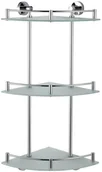 Półki łazienkowe - Optimal narożna potrójna Stella CLASSIC 07.873 07.873 - miniaturka - grafika 1