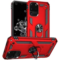 Etui i futerały do telefonów - Etui na telefon komórkowy Armor Shield do Samsung Galaxy S20 Ultra Cover Ultra Hybrid Case, czerwony - miniaturka - grafika 1