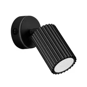 Lampy ścienne - Lampa ścienna KARBON GU10 - czarny z włącznikiem, podstawa okrągła - miniaturka - grafika 1